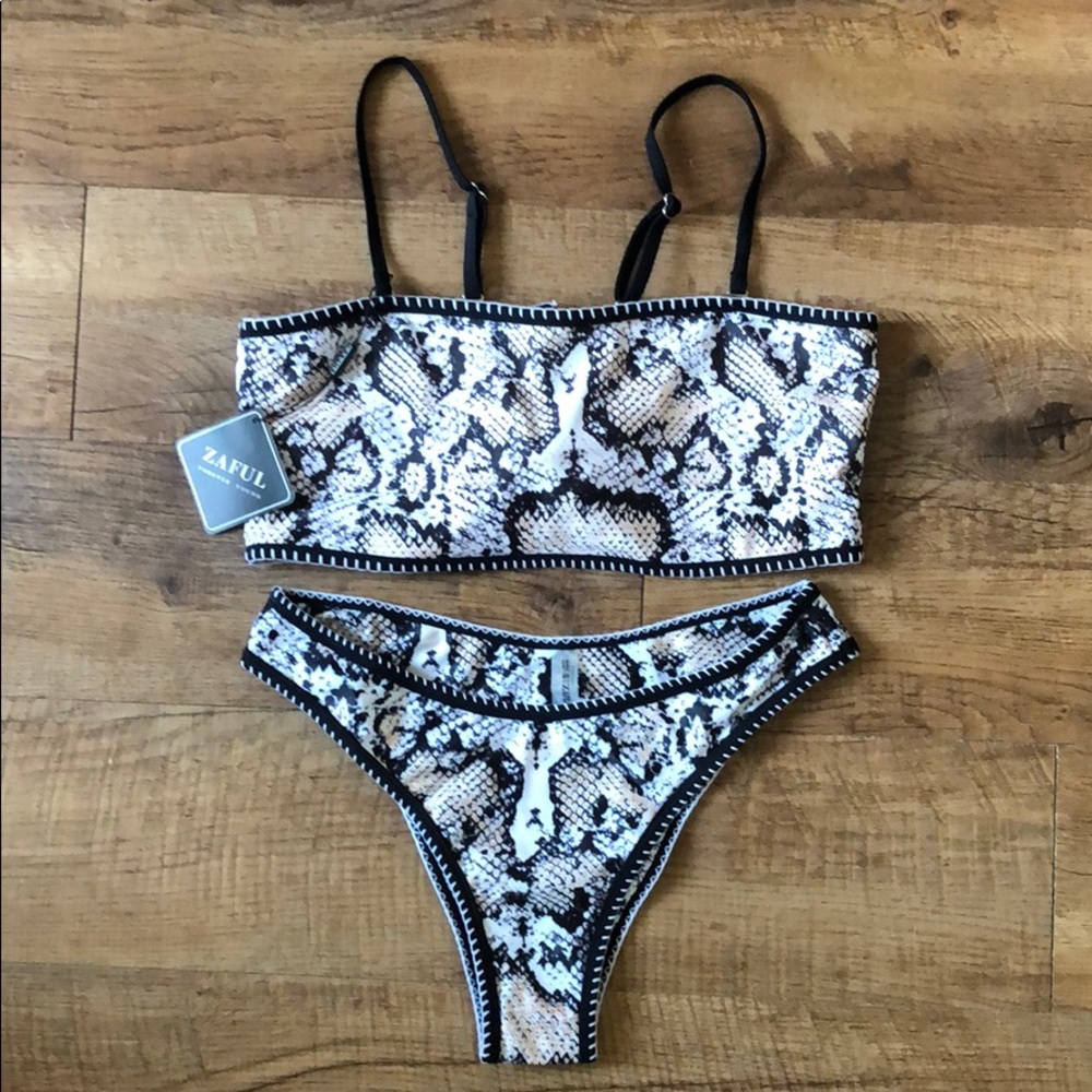 NWT high cut bandeau bikini